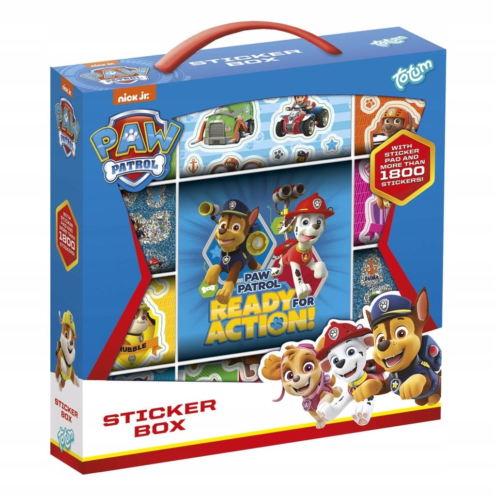 Paw Patrol stick box with more than 1000 stickers