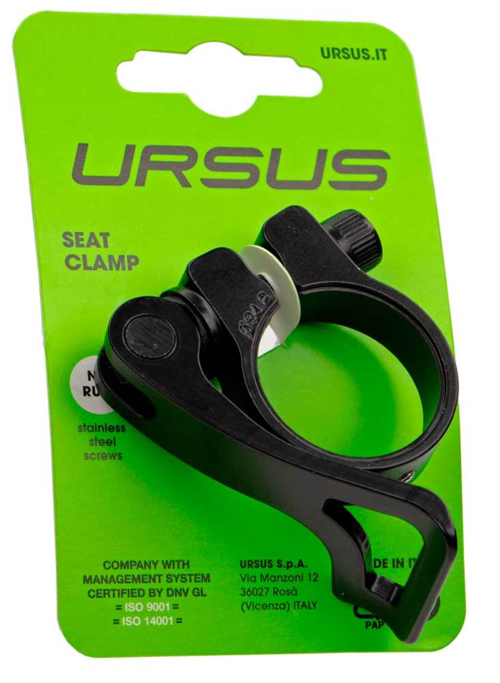 Ursus seat tube clamp 34.9 black
