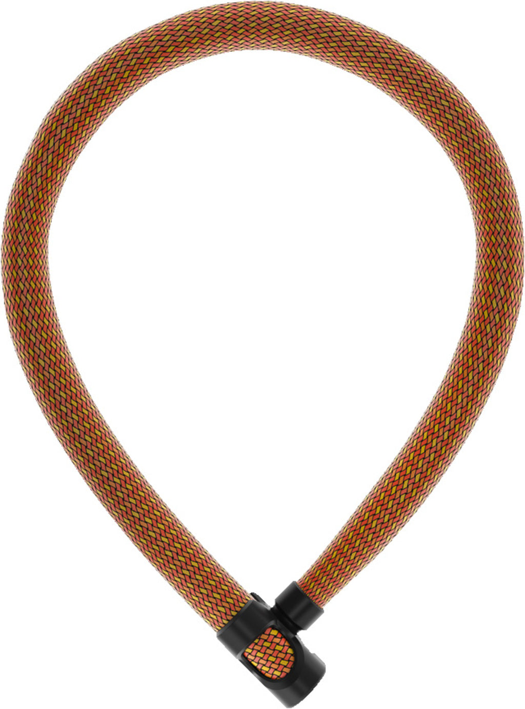 ABUS IVYTEX 7210 - Glas muince rothar oráiste, 85cm, eochair -ghlas