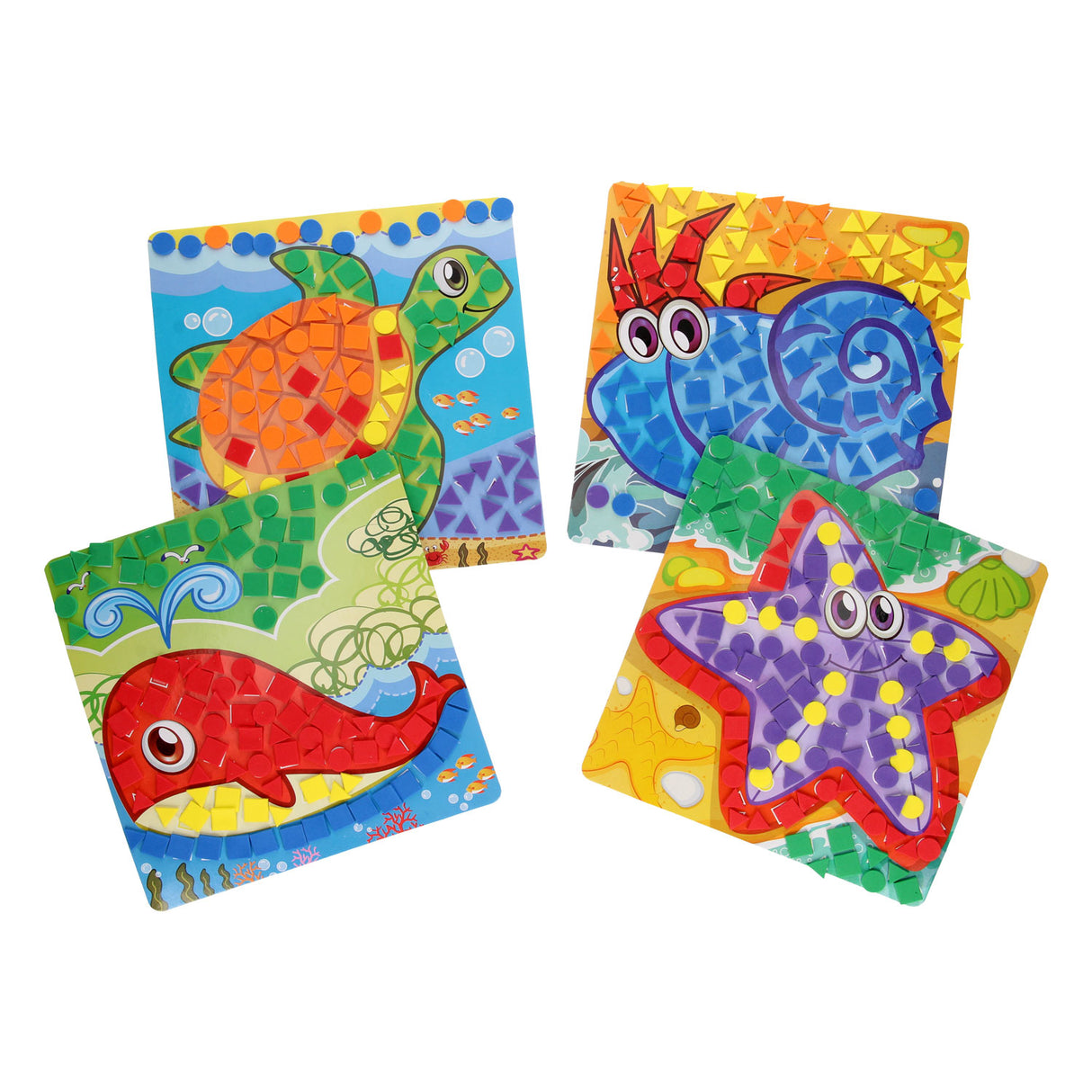 Mosaico de animais marinhos