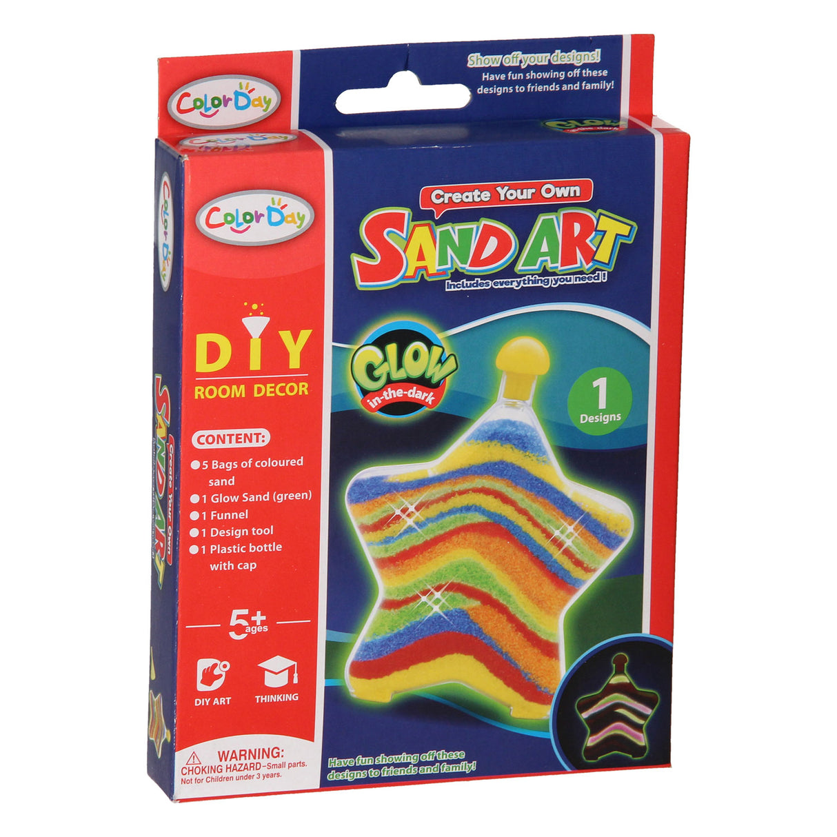 Sand art glow in the dark