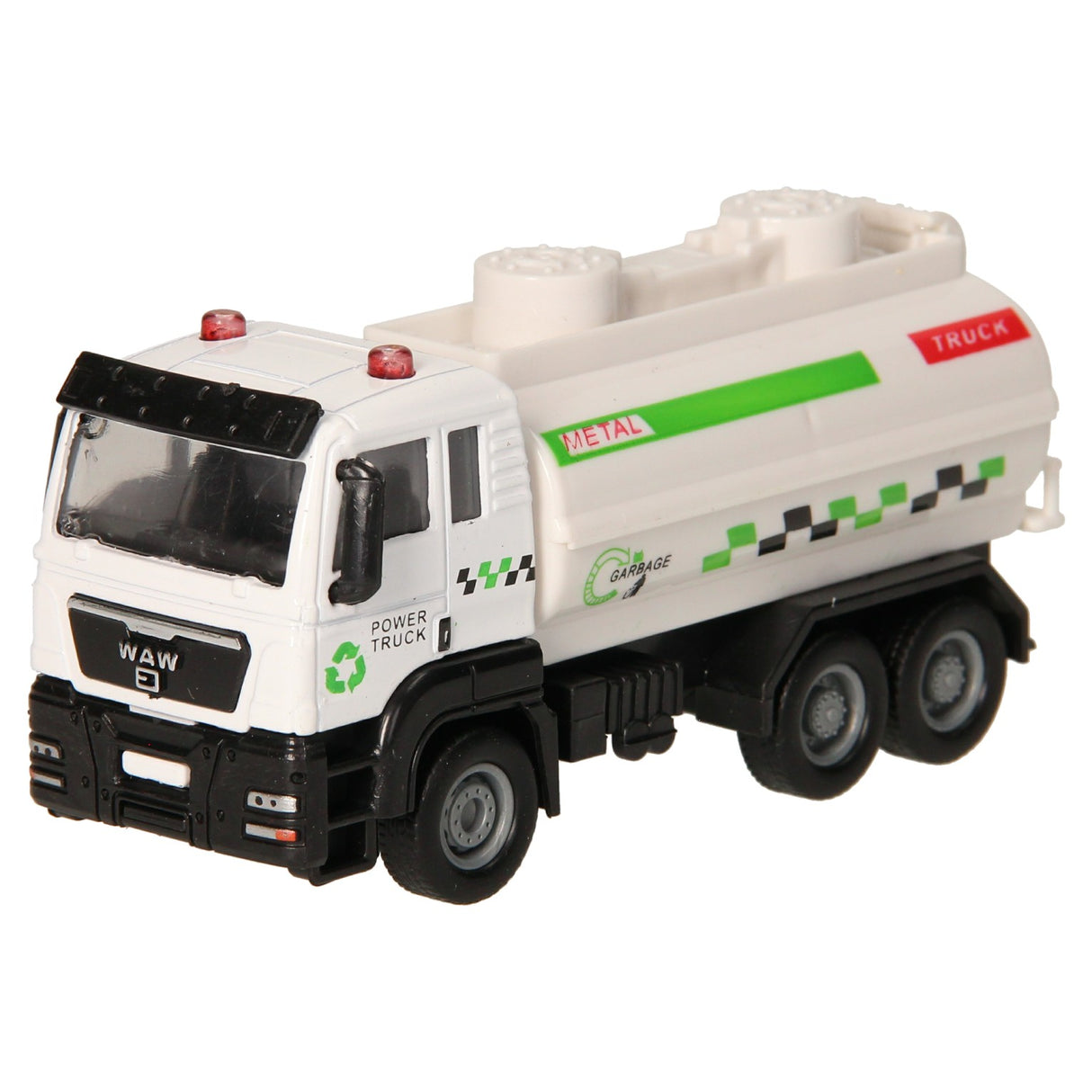 Die-cast municipal works - recycling truck