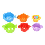 Stack of Bath Cups Animals 6pcs.