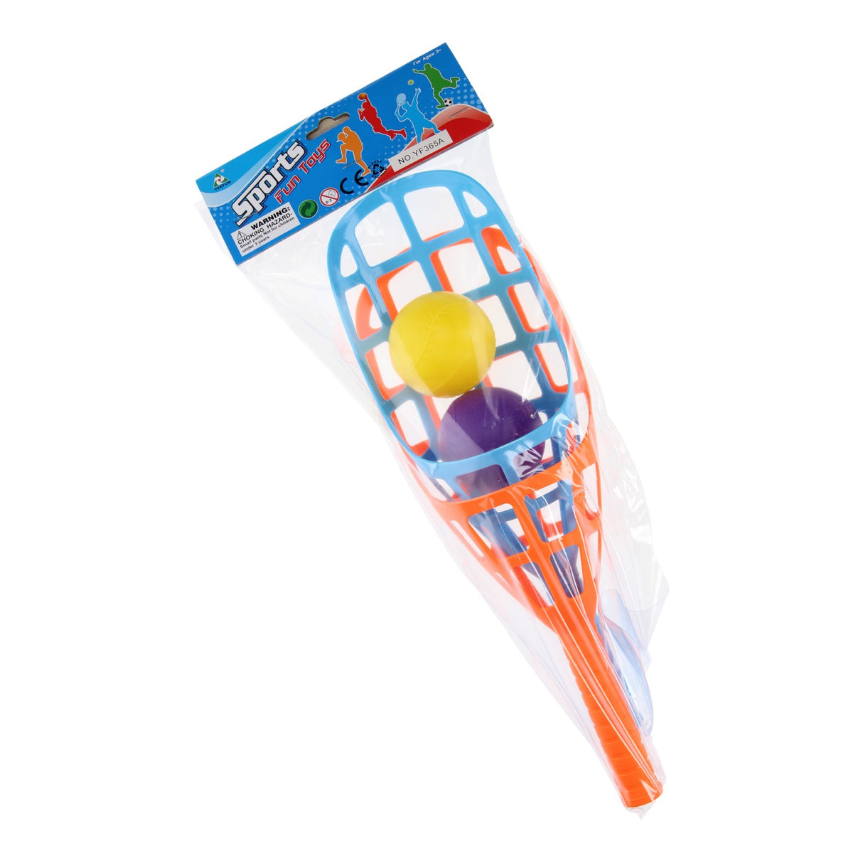 Catch and throwing game blue orange