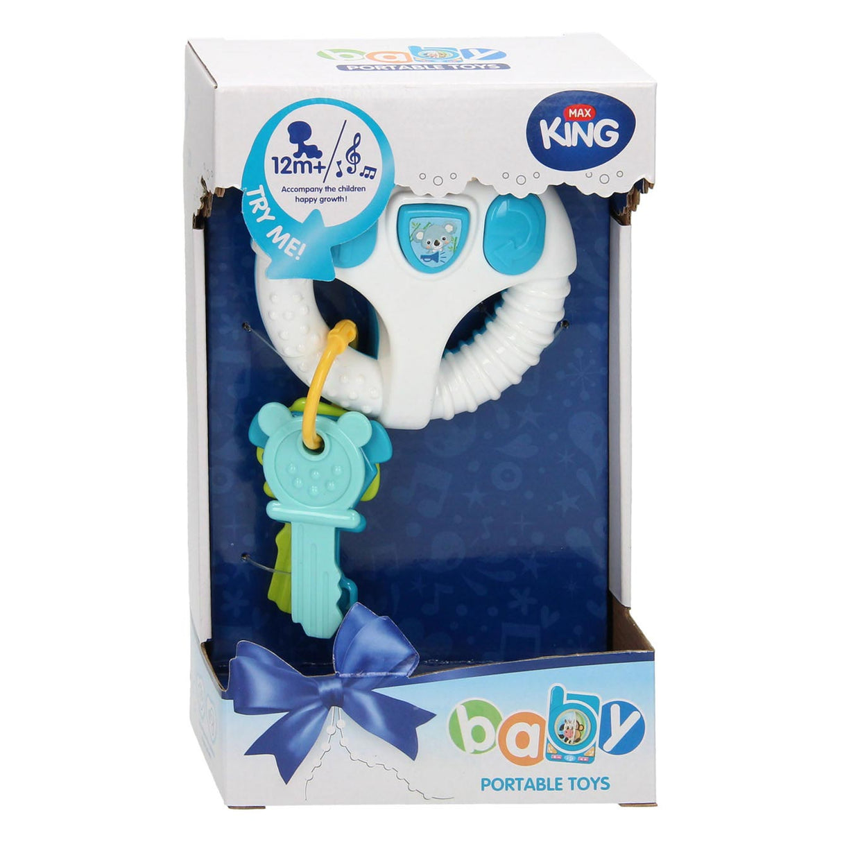 Zabaw się kierownicą z klawiszami - kolor niebieski