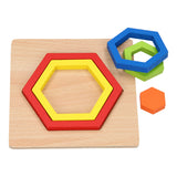 Wooden shape puzzle - hexagon