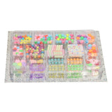 Colored bead set, 17dlg.
