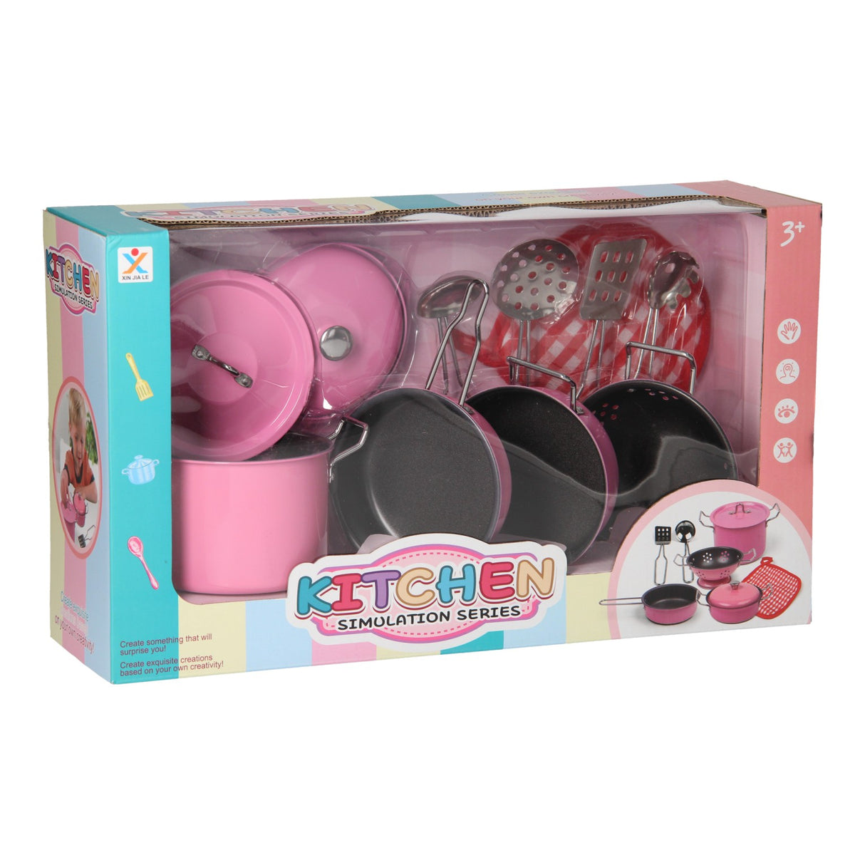 Pink pan set, 11dlg.