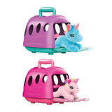 Peluche unicorno in valigia da viaggio