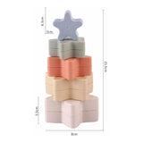 Stacking stars pastel, 5 pcs.