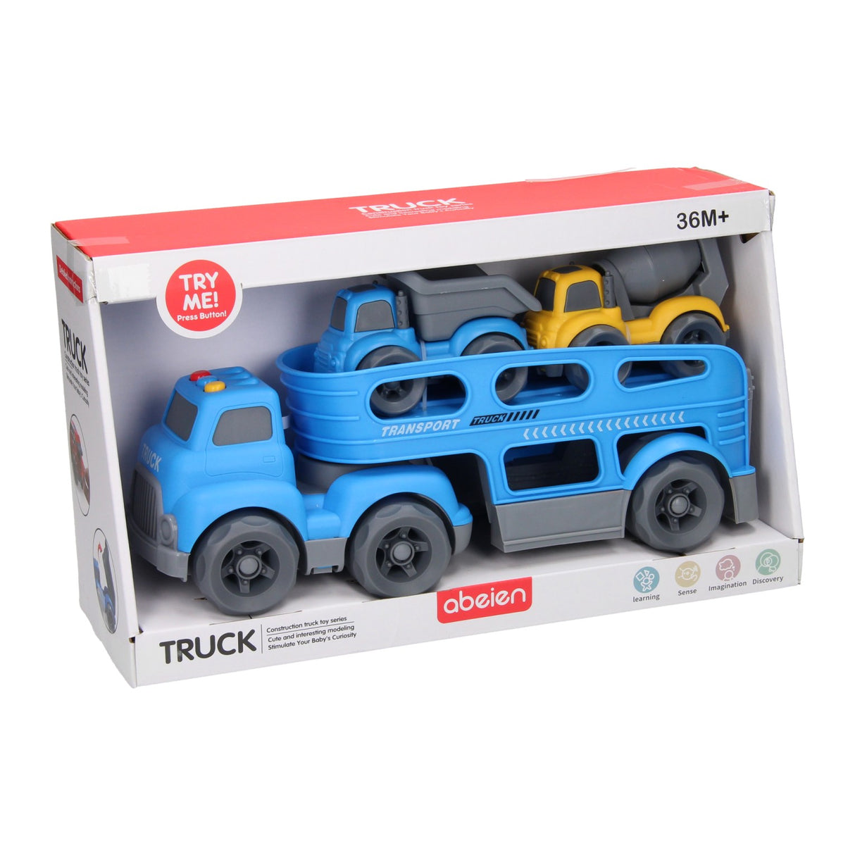 Transportní pracovní vozidla se zvukem - modrá