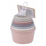 Waterval bekers pastel, 8dlg.