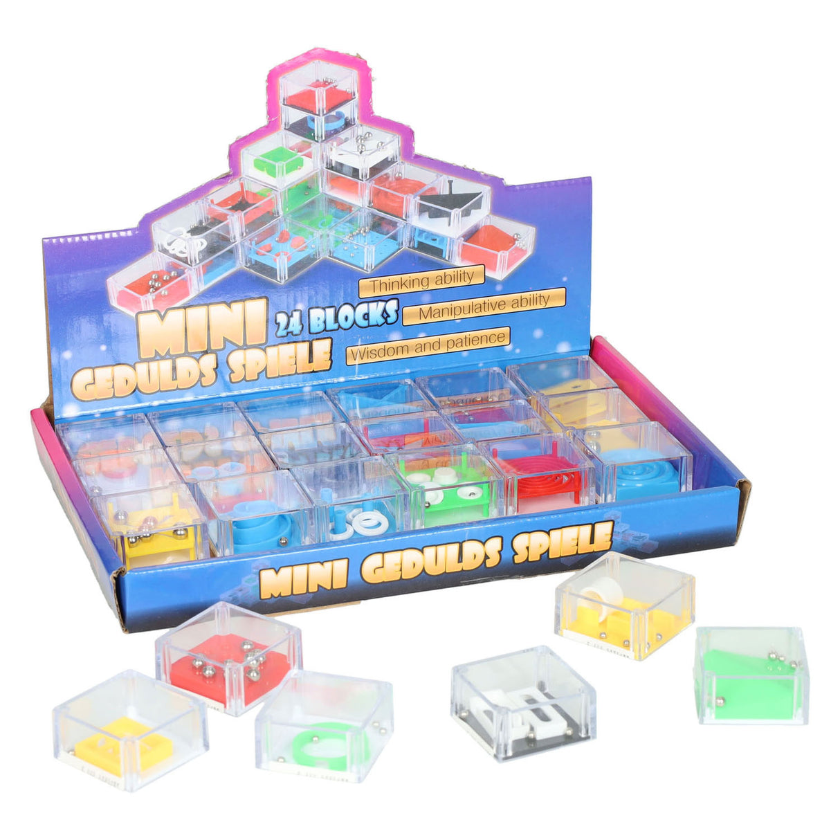 Mini patience game cube, 24 pcs.