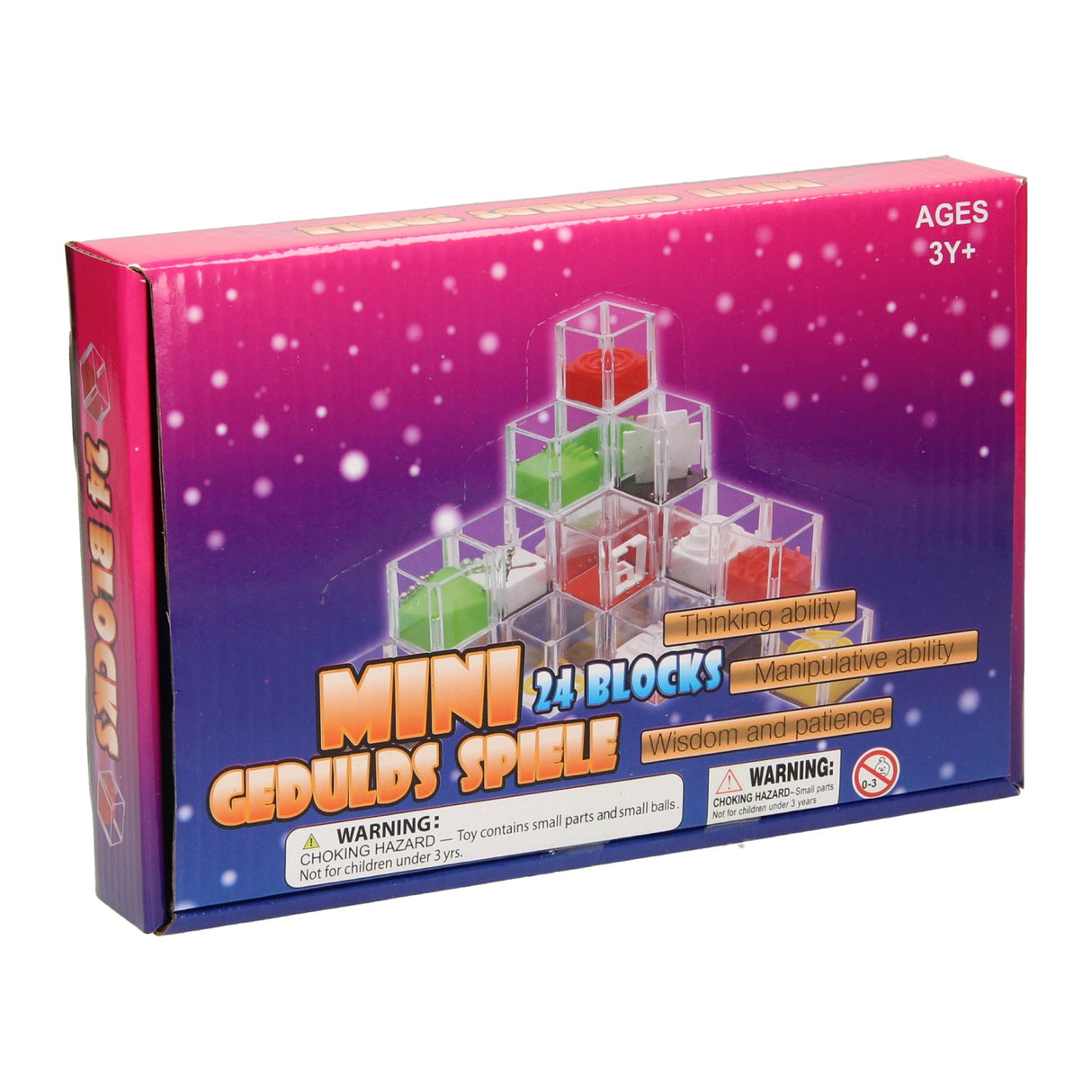 Patience game cube, 24 pcs