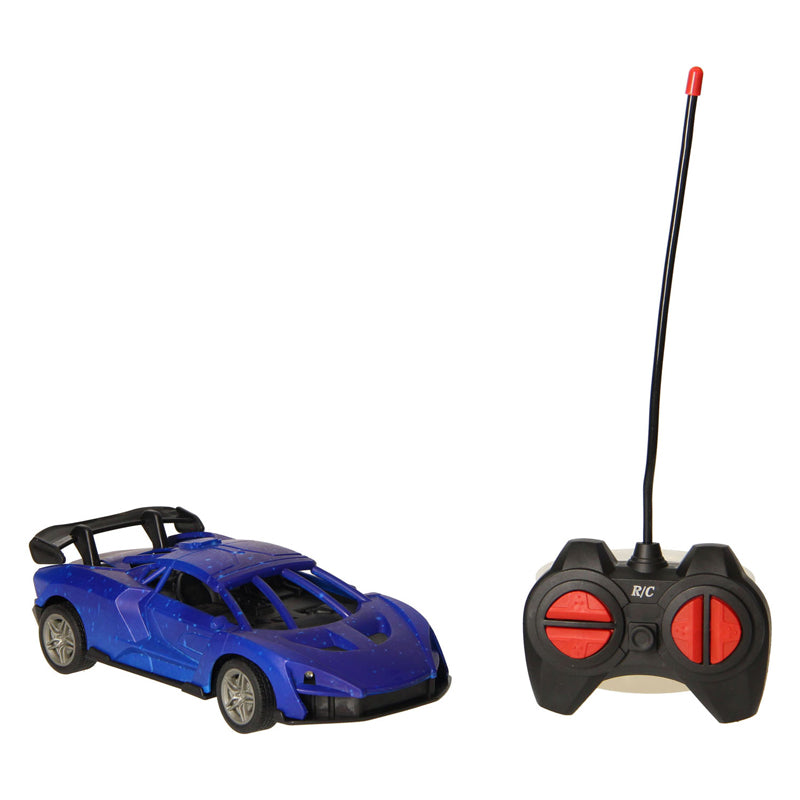 RC-kilpa-auto sininen musta ohjattava auto