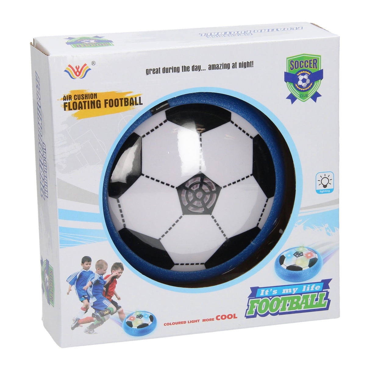 Luftfußball mit Licht