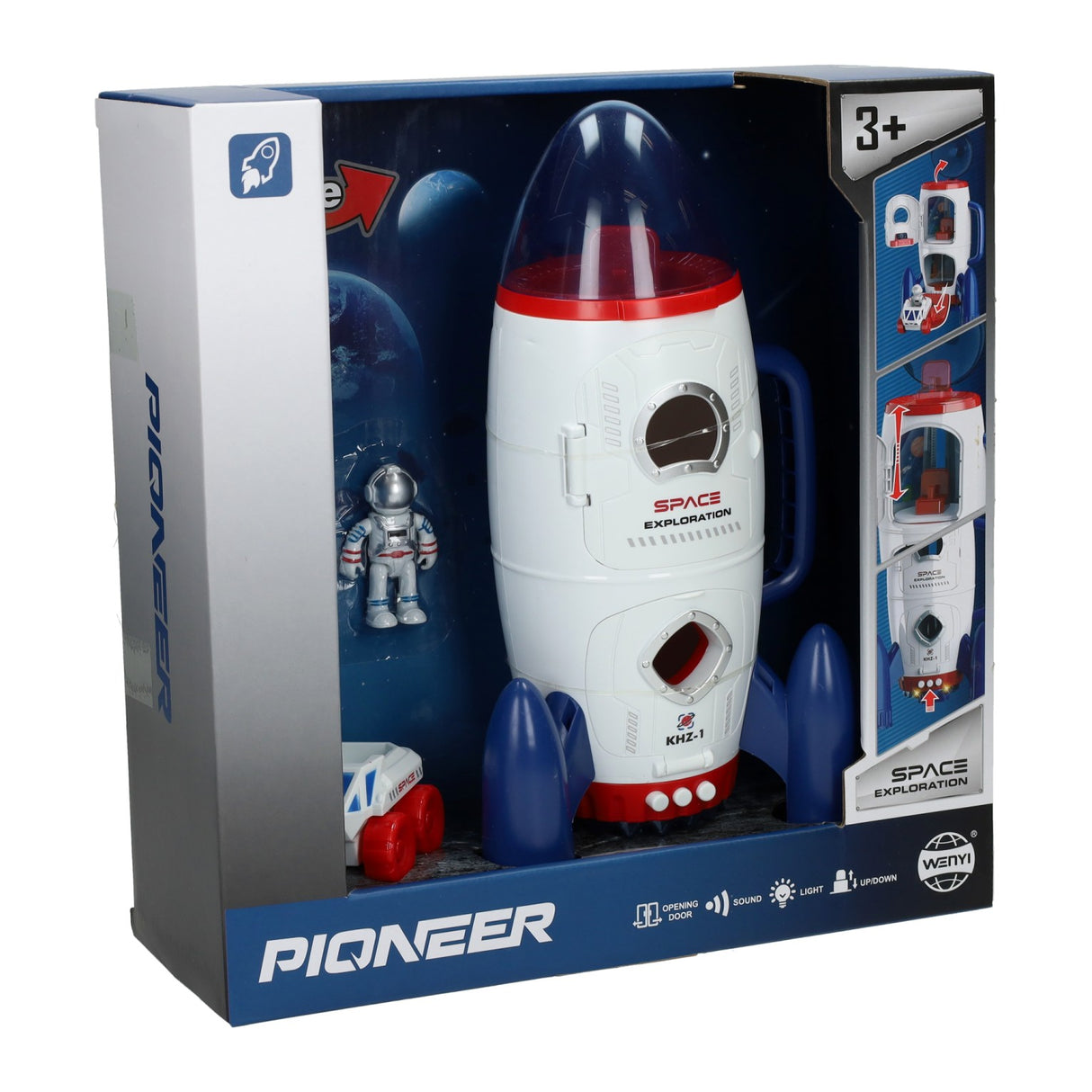 Space Profct s kosmickým vozidlem a astronautským světlem a zvukem, 3DLG.