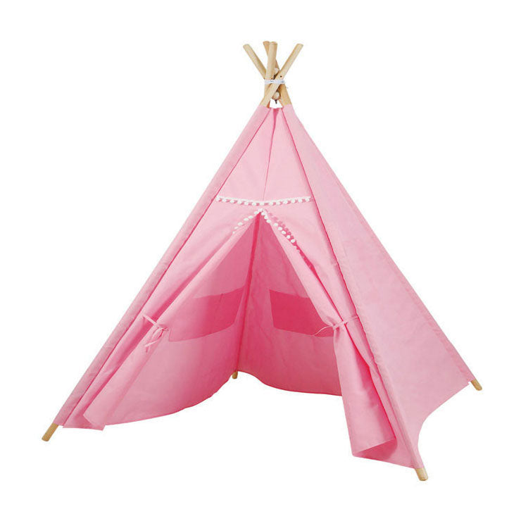 Luxusní teepee stan růžový se světly, 128cm