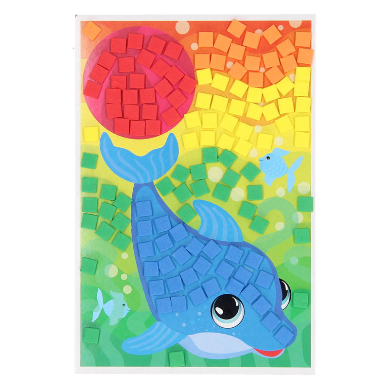 Hacer un delfín mosaico