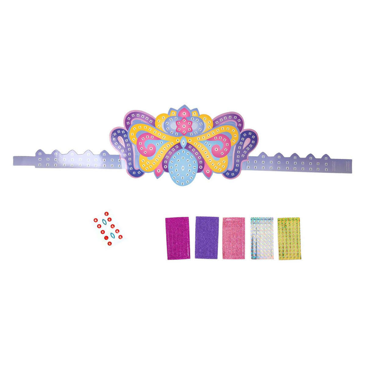 Making a mosaic tiara