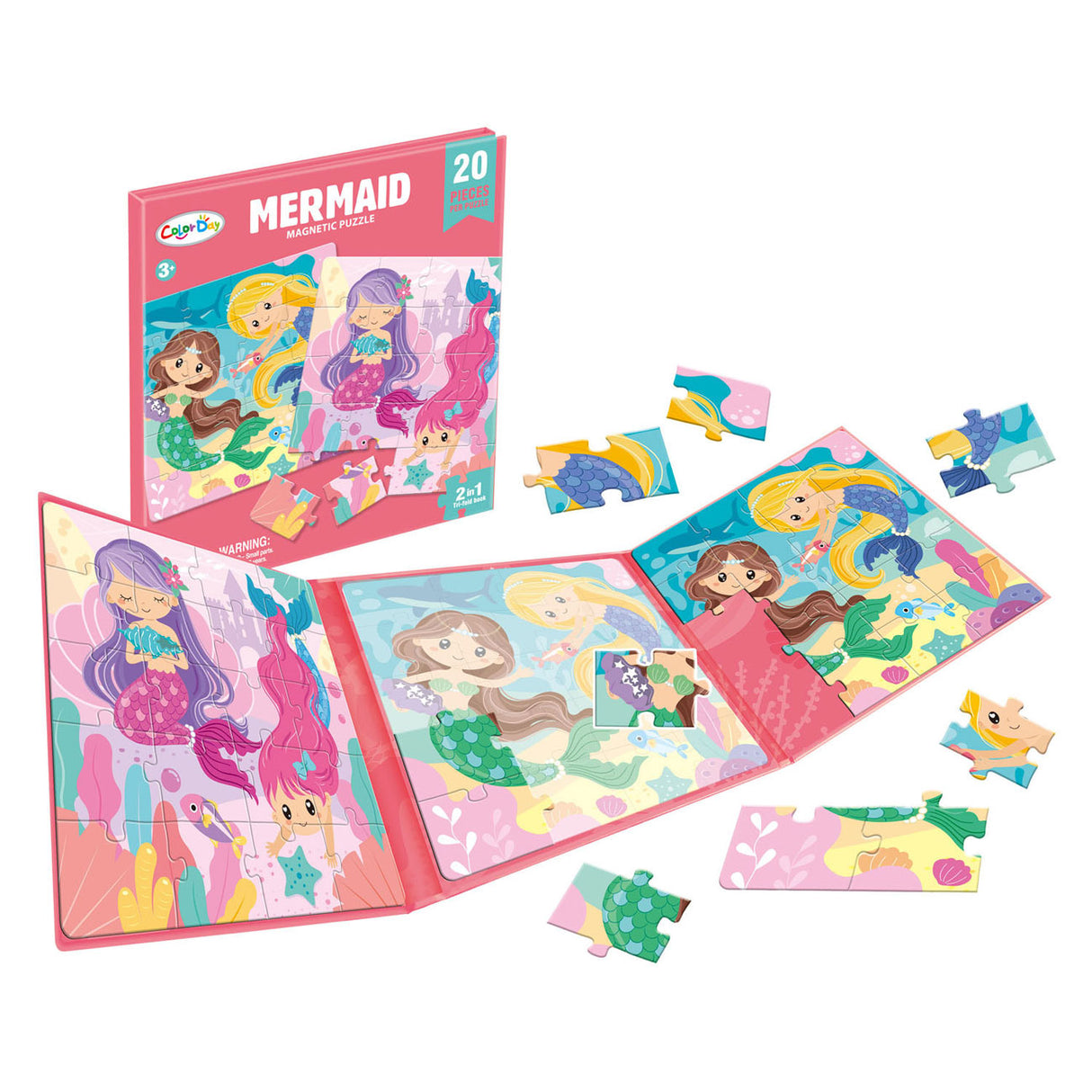 Sirena a libro puzzle magnetico