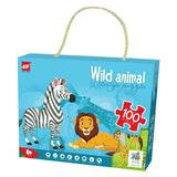 Floor puzzle wild animals, 100th.
