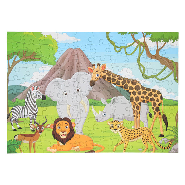 Floor puzzle wild animals, 100th.