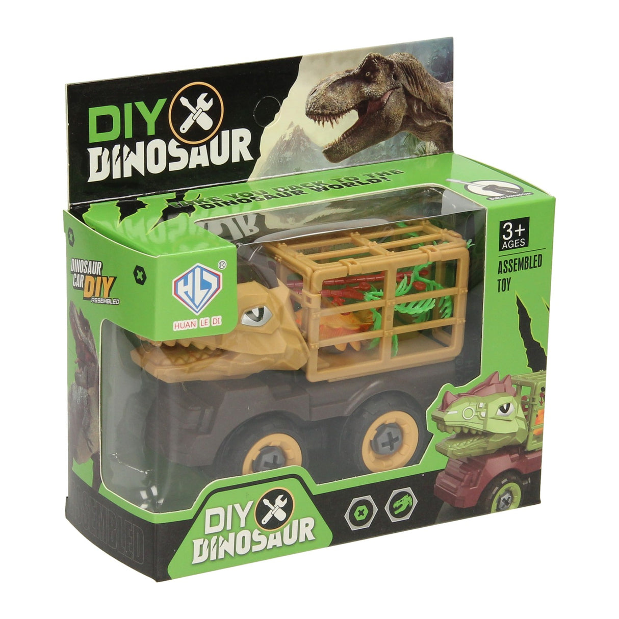 Bouw auto dino met kooi