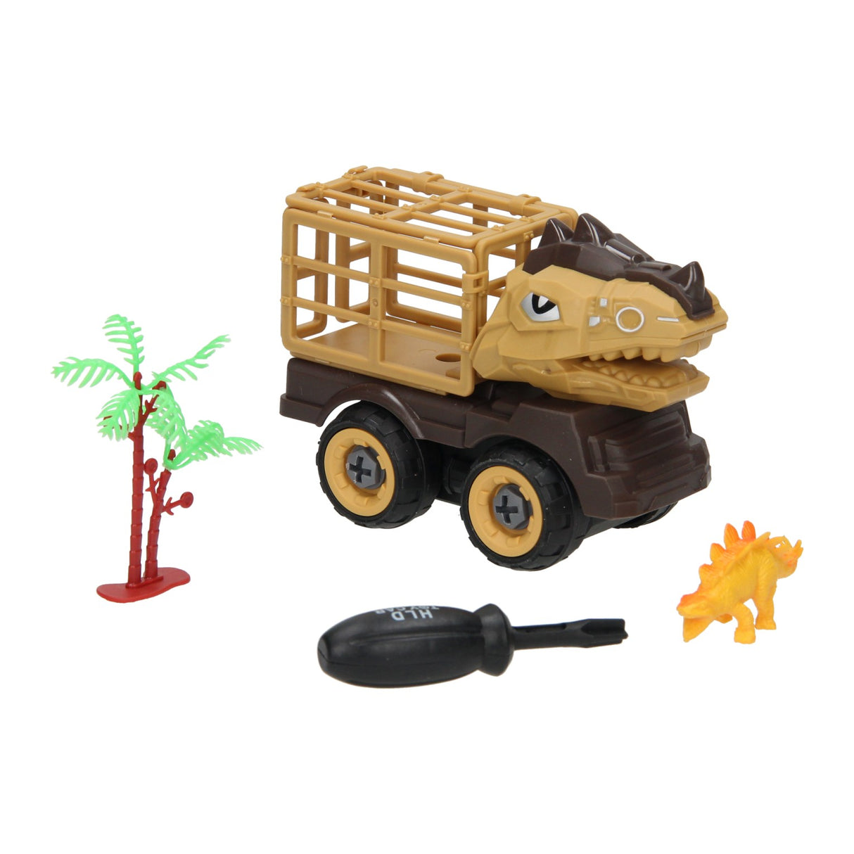 Bouw auto dino met kooi