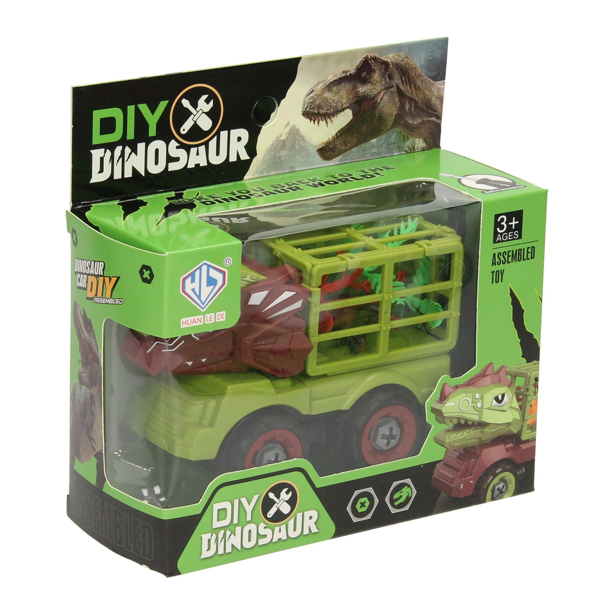 Bouw auto dino met kooi
