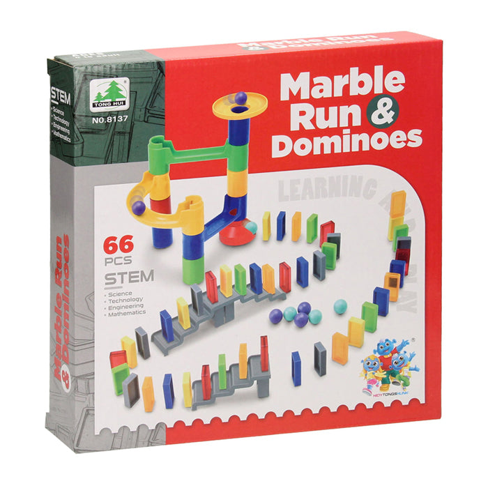 Marble track with domino, 66dlg.