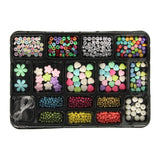 Jewelry making bead set pastel metallic