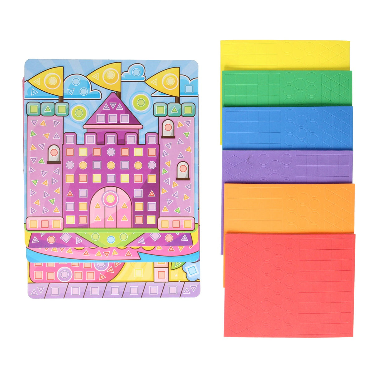 Mozaik hercegnő kézműves készlet készítése, 4 tányér