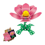 Byggesett i metall rosa valmue