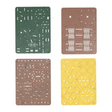 Wooden 3D construction kit sunflowers - 121 pieces.