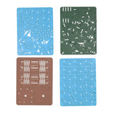 Tre 3D byggesett hyacinth - 115 deler.