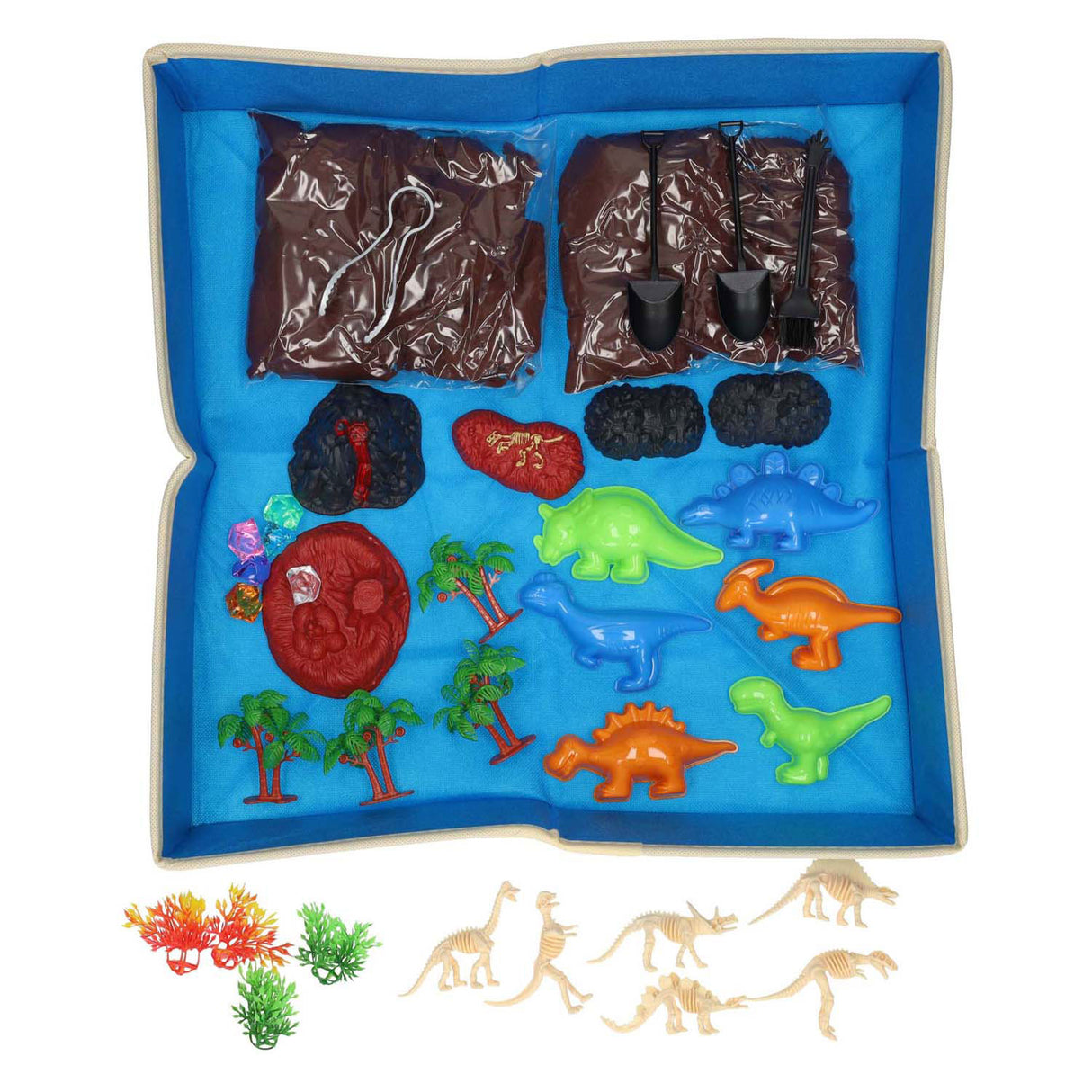 Play sand dinosaur world with play mat