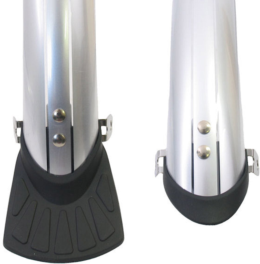 Sada plastových blatníkov Sunnywheel 28 palcový 45 mm strieborný vr. bary