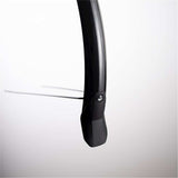 Voorbalboard 28 Lampo 58 mm bred - sort