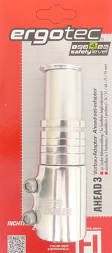 STEM EXTENTER ERGOTEC AHEAD 3 - 1-1 8 AL6061 T6 - Sølv