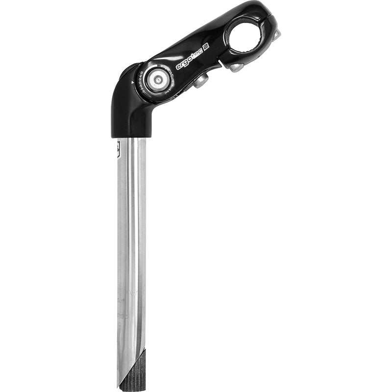 Ergotec stem 25.4mm adjustable xl black stainless steel 300 90mm