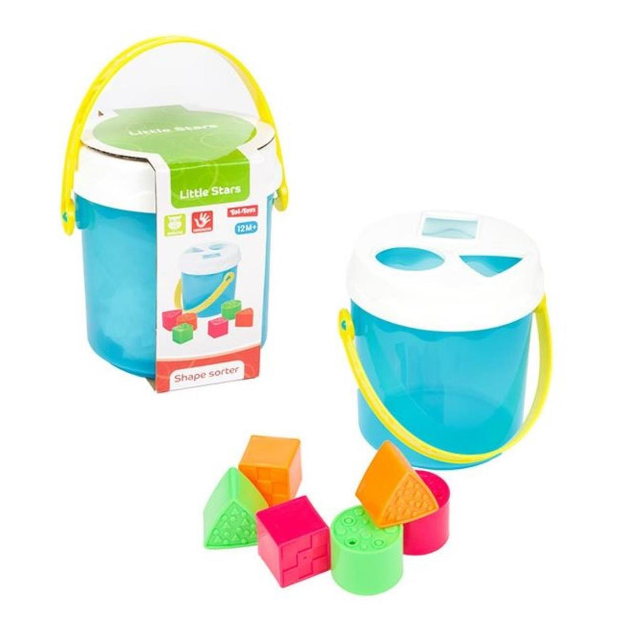 Toi-toys cubo clasificador con forma de bebé estrellitas con 6 bloques