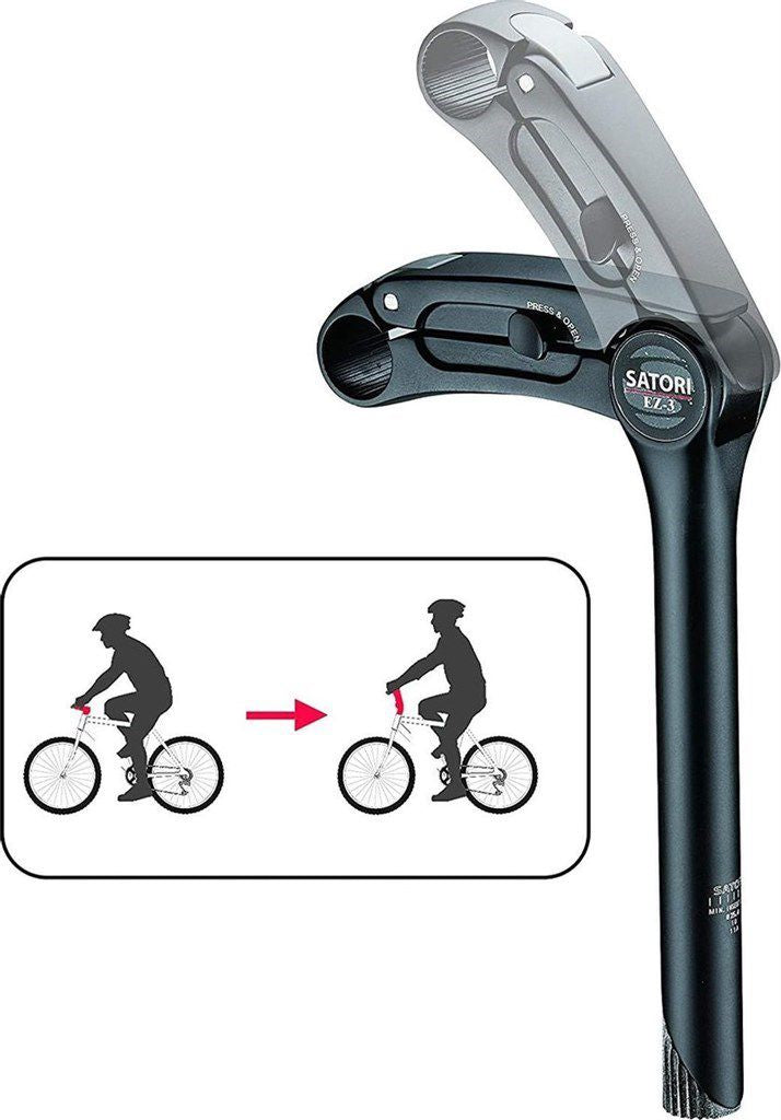 SATORI STEM EZ3 QUILL Ø25.4MM 230MM - MATT SVART