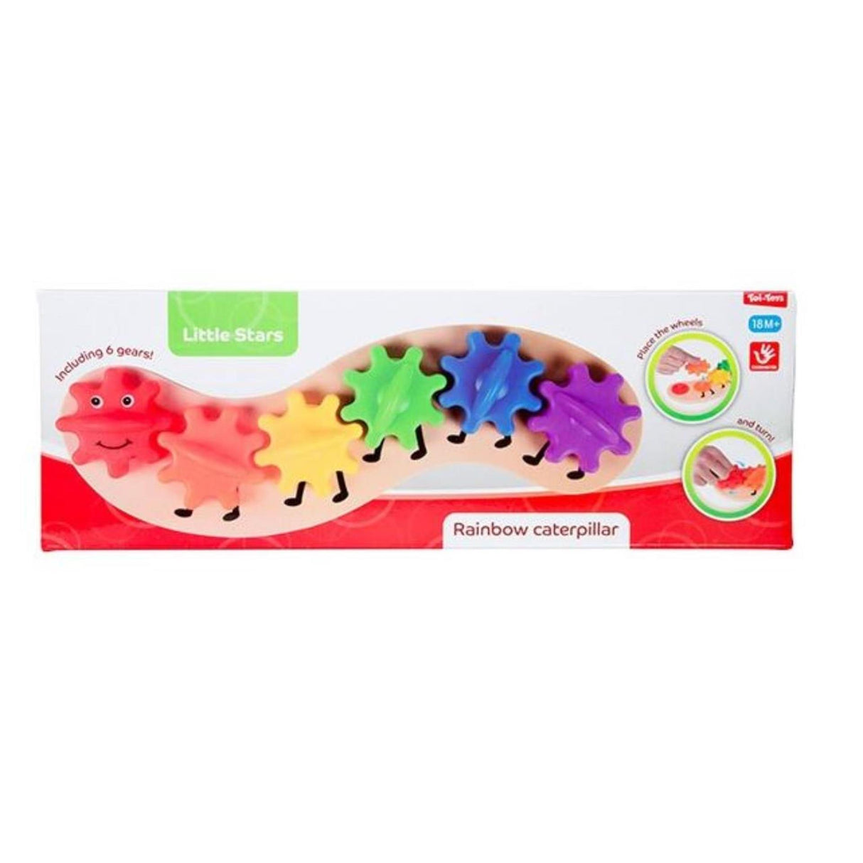 Toi-toys estrelinhas arco-íris engrenagem lagarta
