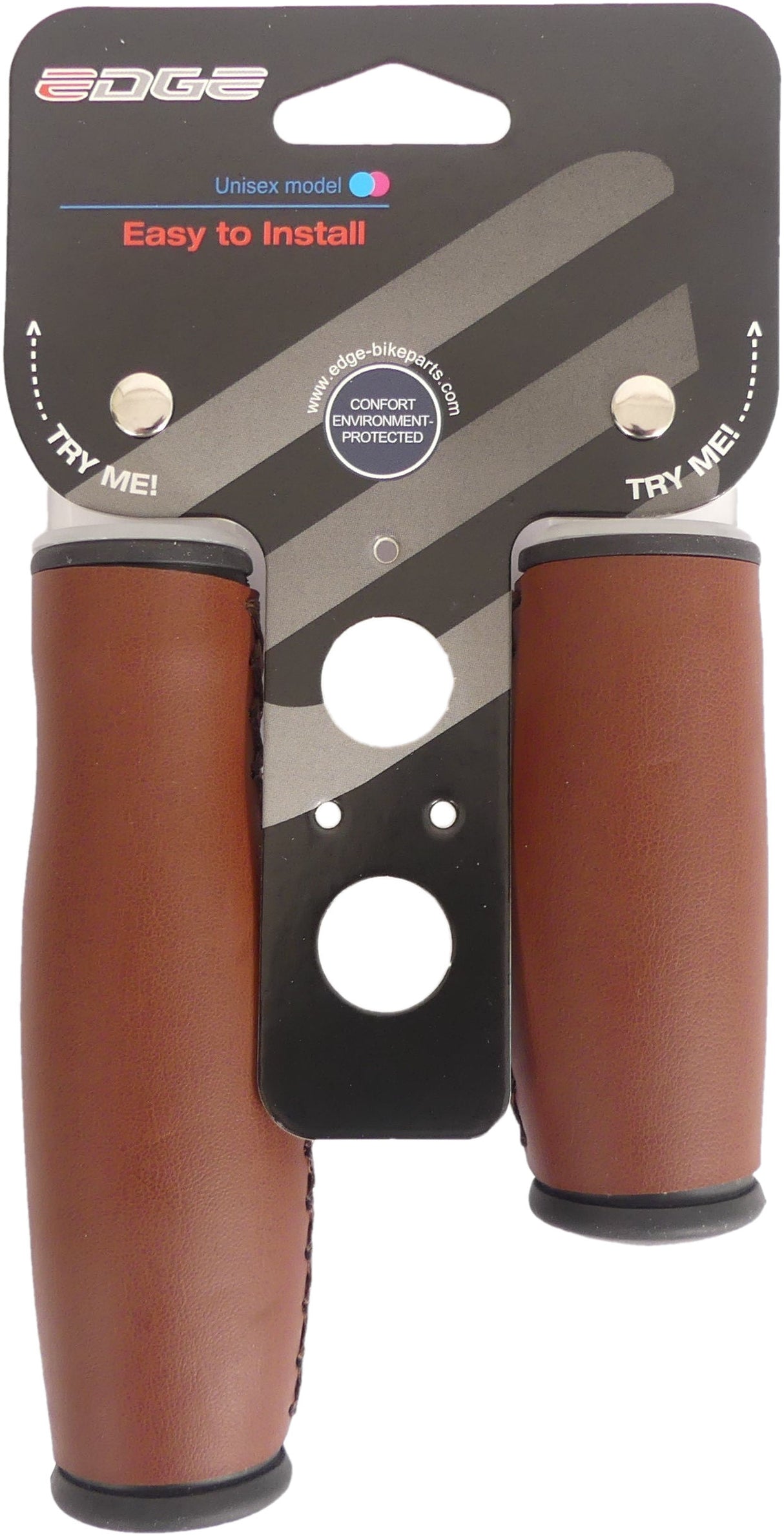 Ročaji Edge City - Art Leather Cole Ročaji, 135 92 mm, temno rjava