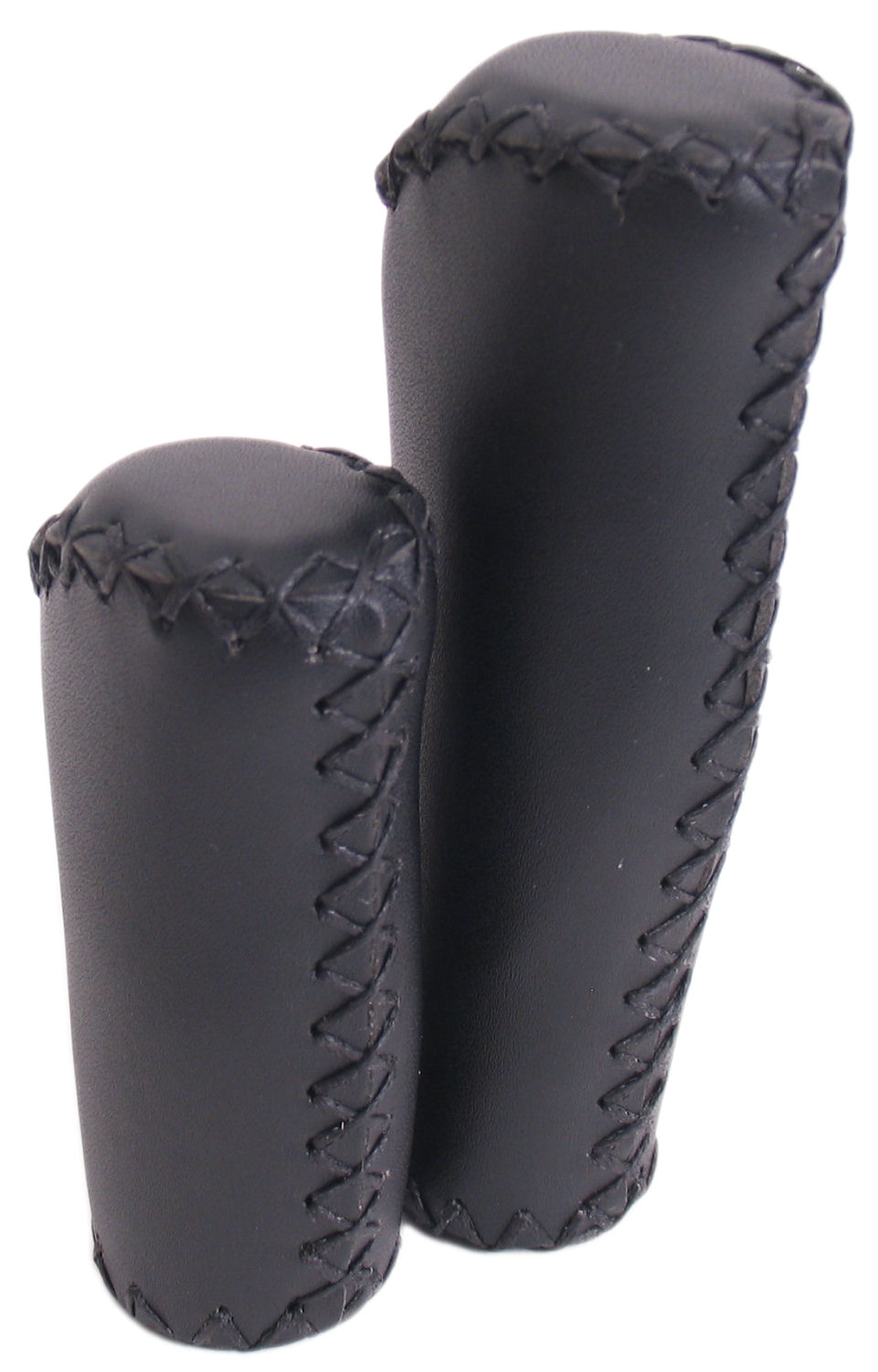 L'impugnatura in pelle edge - set di manico in pelle ergonomica - 135 mm 92 mm - nero