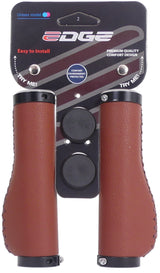Edge handle set Leather incl lockkring - Camel Brown- 135 135mm (store packaging)