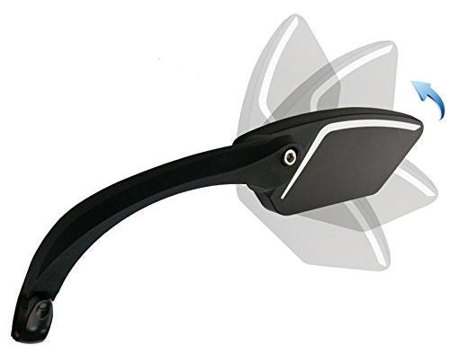 Reflejado en la dirección múltiple de bicicleta E izquierda. negro