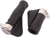 Polkupyöränkahva ergonomisella kahvalla, 130 mm 87 mm, kratonimateriaali, musta
