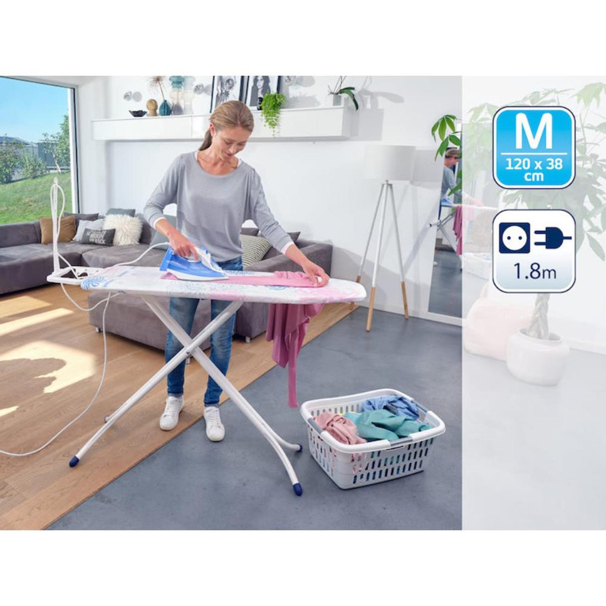 Leifheit Leifheit 72578 Bügeltisch Fashion M Plus 120 x 38 cm